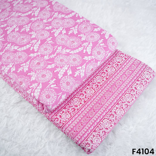Block Print Cambric Cotton Fabric- F4104