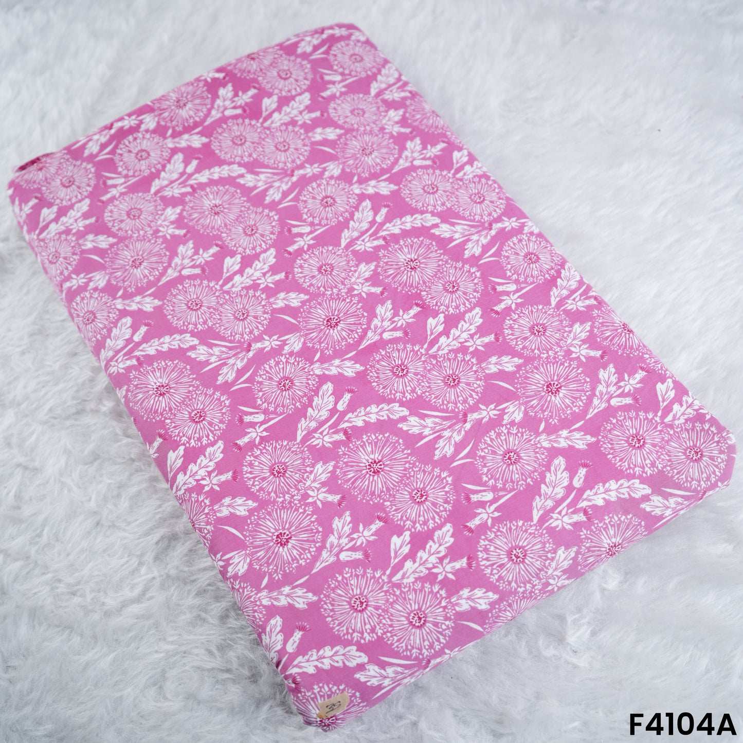 Block Print Cambric Cotton Fabric- F4104