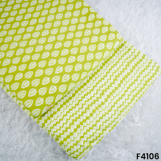Block Print Cambric Cotton Fabric- F4106