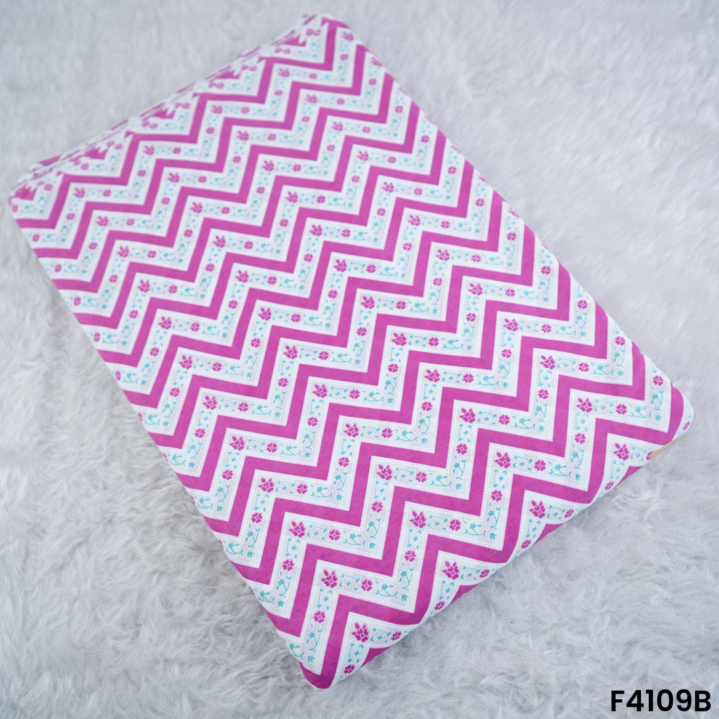 Block  Print Cambric Cotton Fabric- F4109