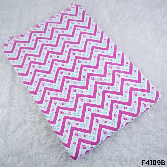 Block  Print Cambric Cotton Fabric- F4109