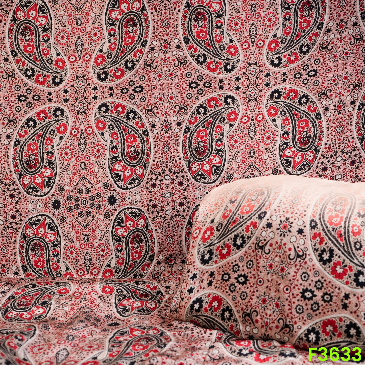 Pejali Print Viscose Crepe Fabric-F3633