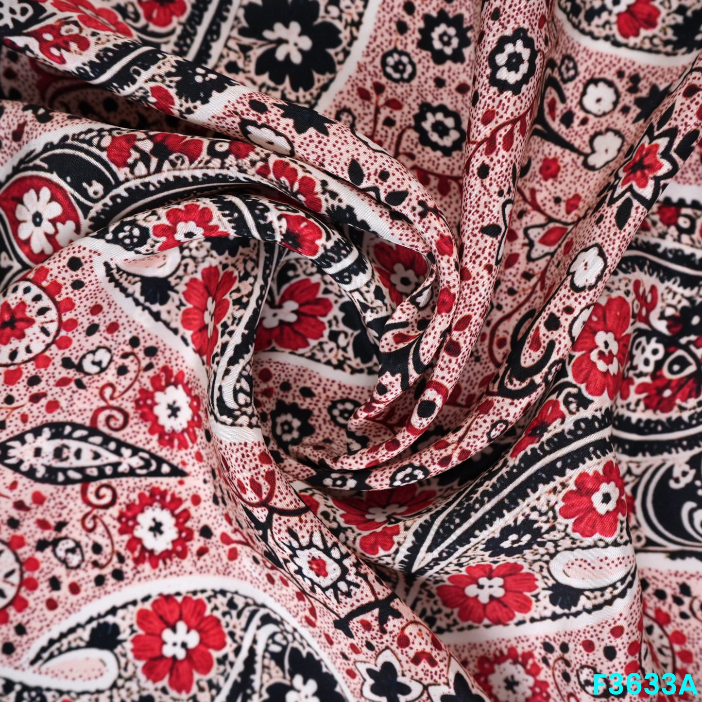 Pejali Print Viscose Crepe Fabric-F3633