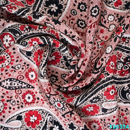 Pejali Print Viscose Crepe Fabric-F3633