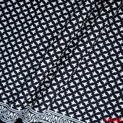Block Print Cambric Cotton Fabric- F4124
