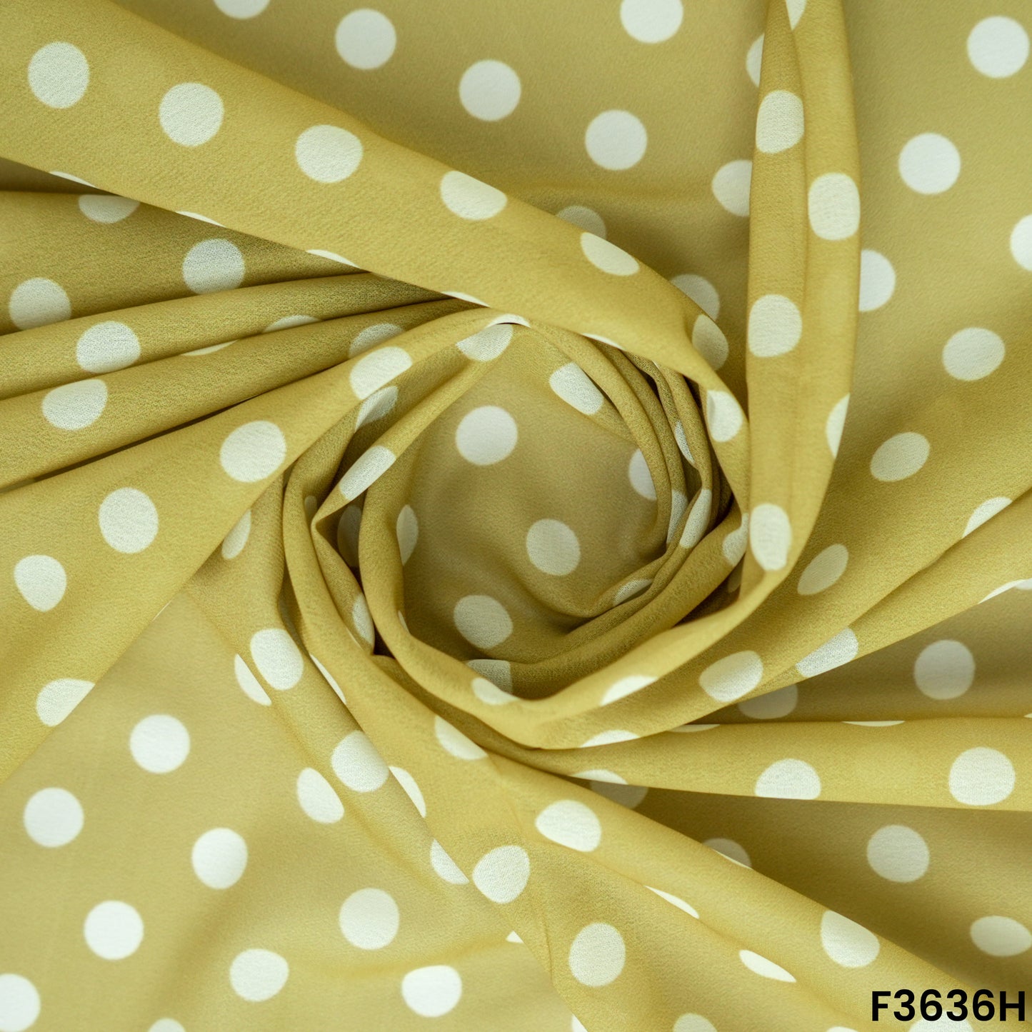 Polka Dot Georgette Fabric-F3636