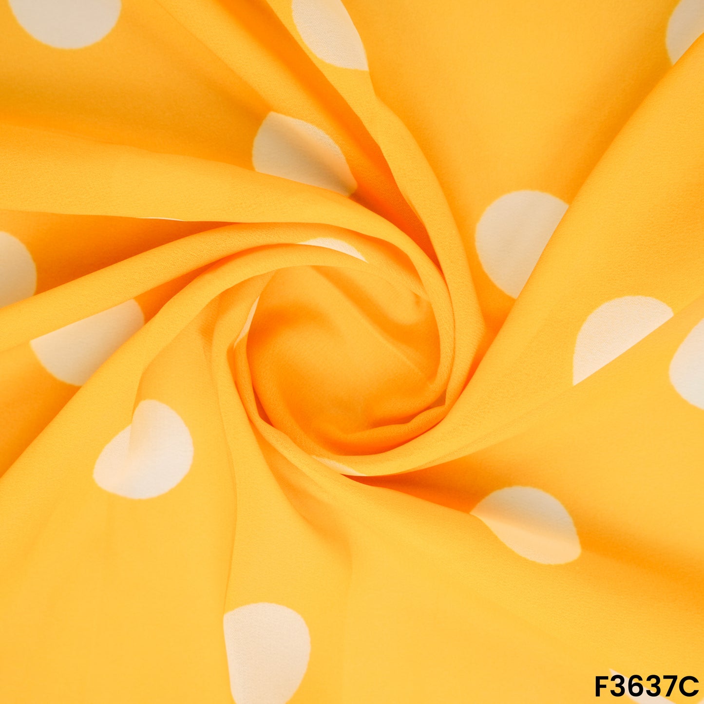 Polka Dot Georgette Fabric-F3637