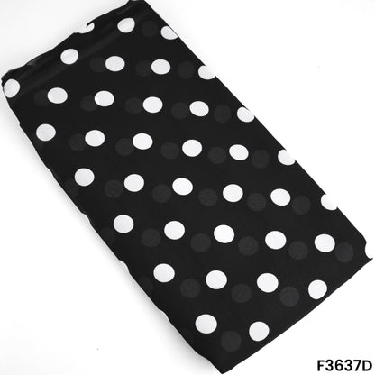 Polka Dot Georgette Fabric-F3637