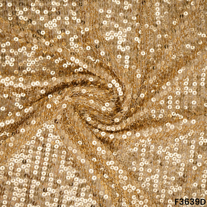 Thread Sequins Embroidered Net Fabric-F3639