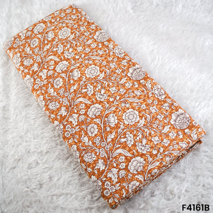 Floral Printed Cambric Cotton Fabric- F4161