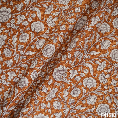 Floral Printed Cambric Cotton Fabric- F4161