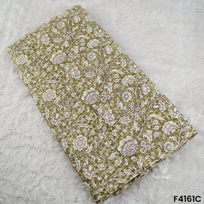 Floral Printed Cambric Cotton Fabric- F4161