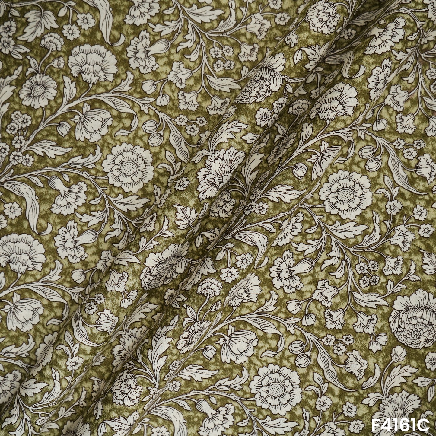 Floral Printed Cambric Cotton Fabric- F4161