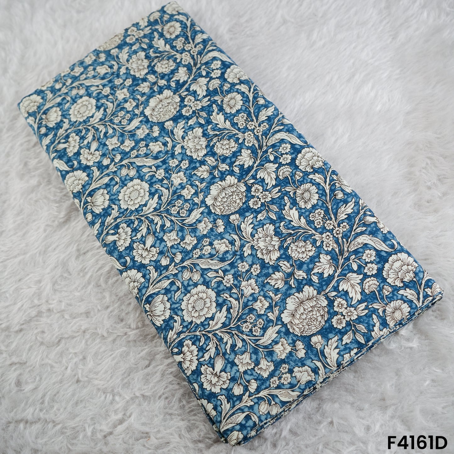 Floral Printed Cambric Cotton Fabric- F4161