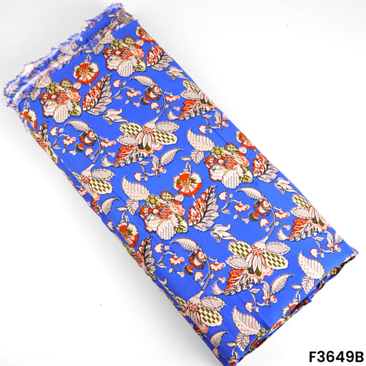 Digital Print Rayon Cotton Fabric-F3649
