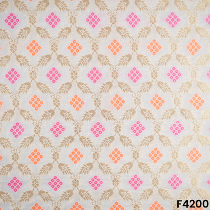 Dyeable Banarasi Georgette Fabric- F4200