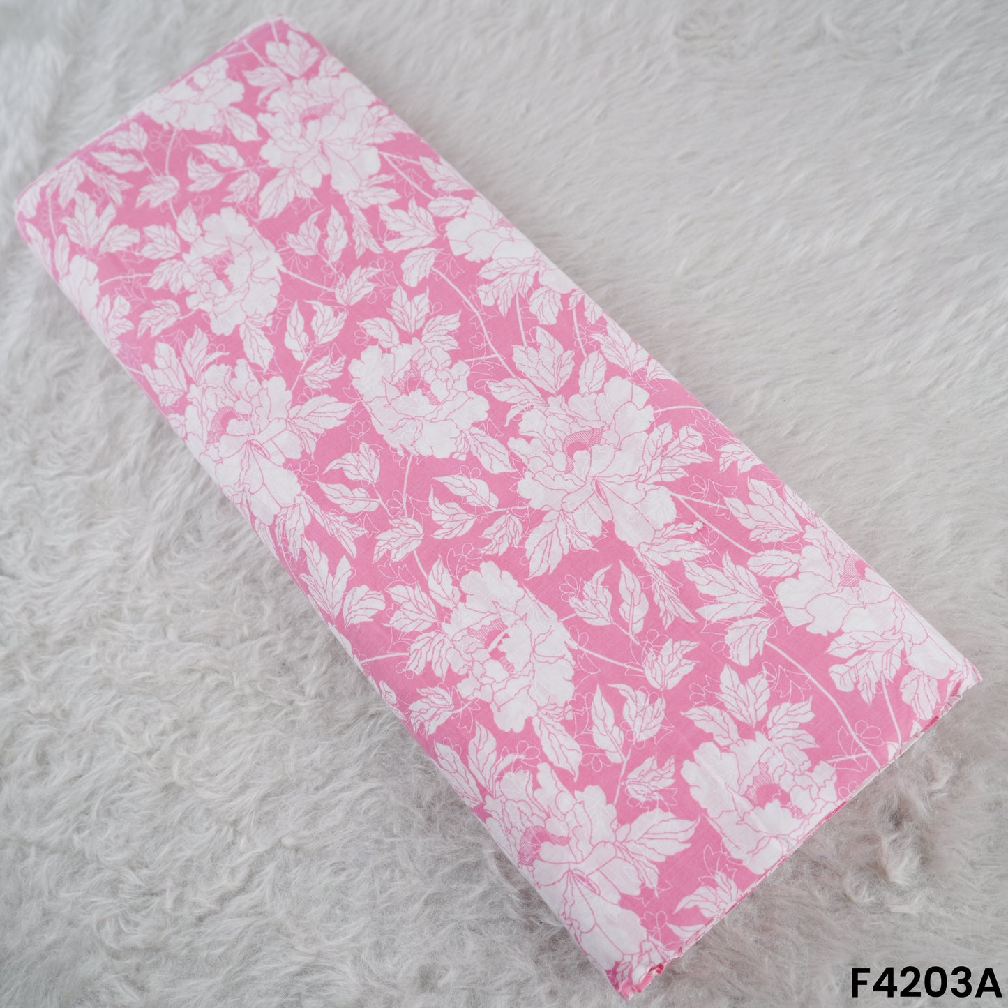 Floral Print Cambric Cotton Fabric- F4203