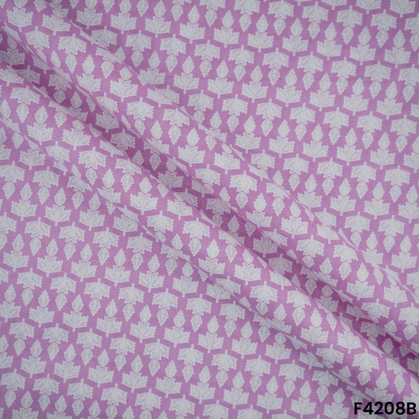 Block Print Cambric Cotton Fabric- F4208