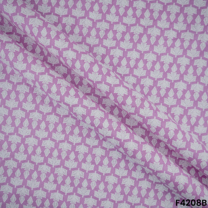 Block Print Cambric Cotton Fabric- F4208
