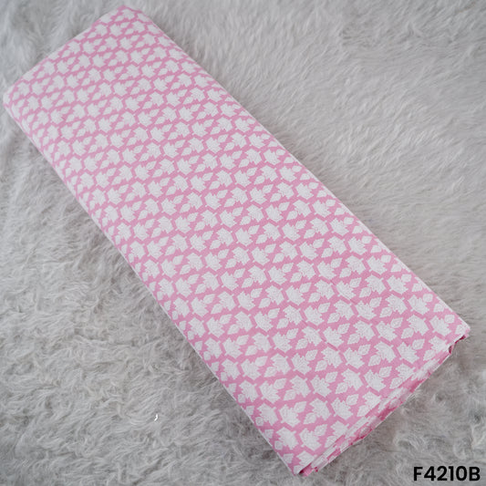 Block Print Cambric Cotton Fabric-F4210