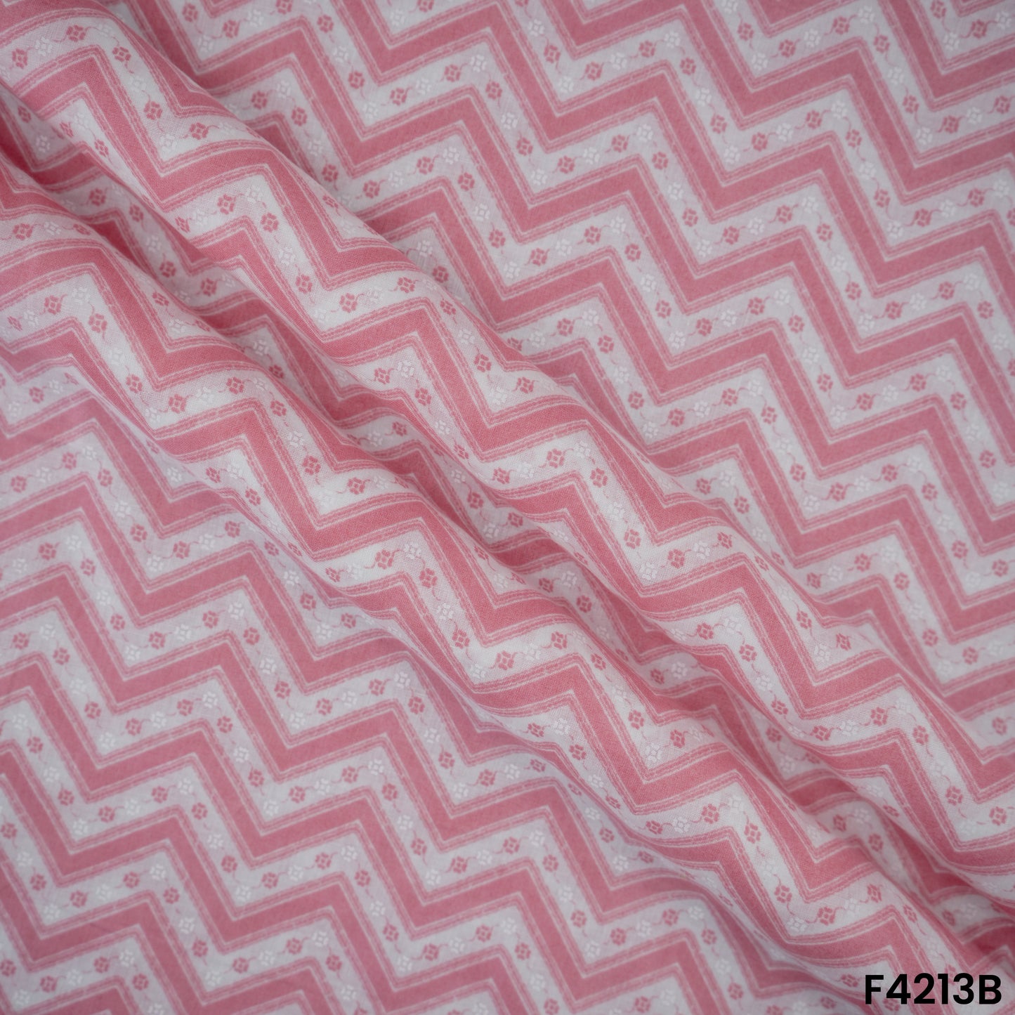 Block Print Cambric Cotton Fabric-F4213