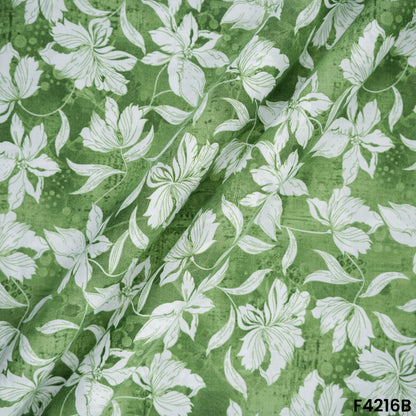 Floral Print Cambric Cotton Fabric- F4216
