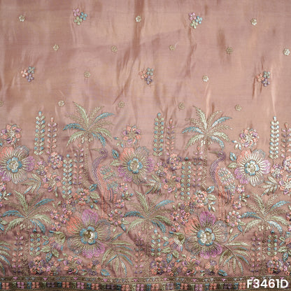 Thread Sequins Embroidered Shimmer Tissue Fabric-F3461
