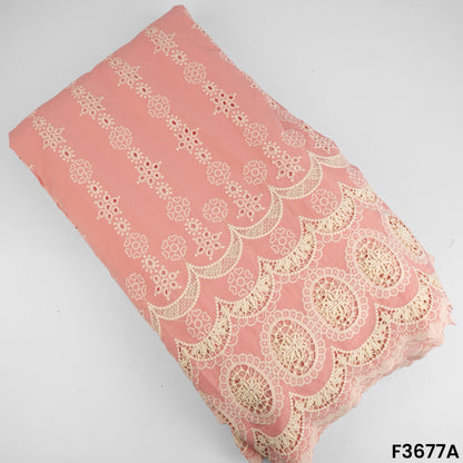 Lace Work Hakoba Crepe Fabric-F3677