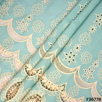 Lace Work Hakoba Crepe Fabric-F3677
