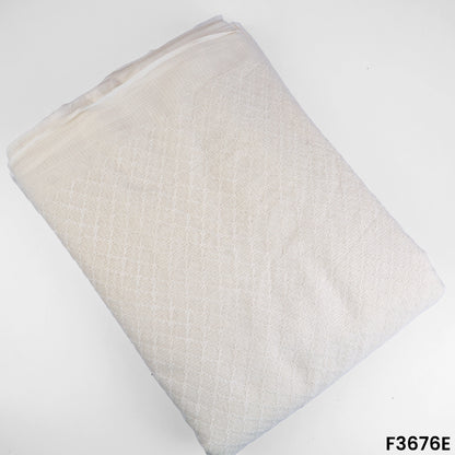 Thread Embroidered Kota Cotton Fabric-F3676