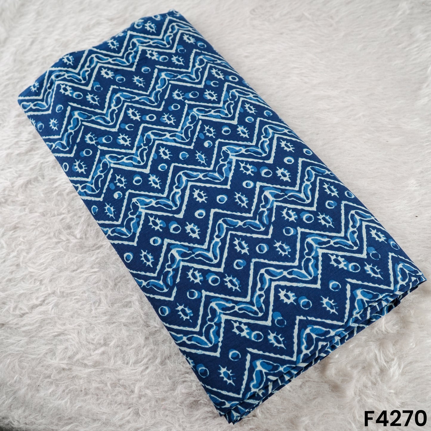 Indigo  Cambric Cotton Fabric - F4270