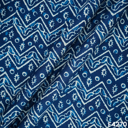 Indigo  Cambric Cotton Fabric - F4270