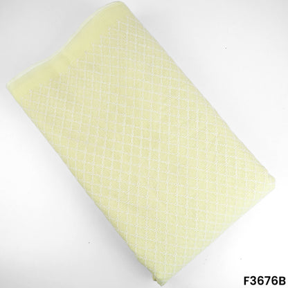 Thread Embroidered Kota Cotton Fabric-F3676