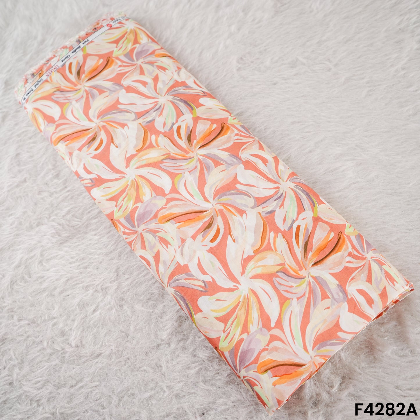 Digital Print Pure Muslin Fabric - F4282