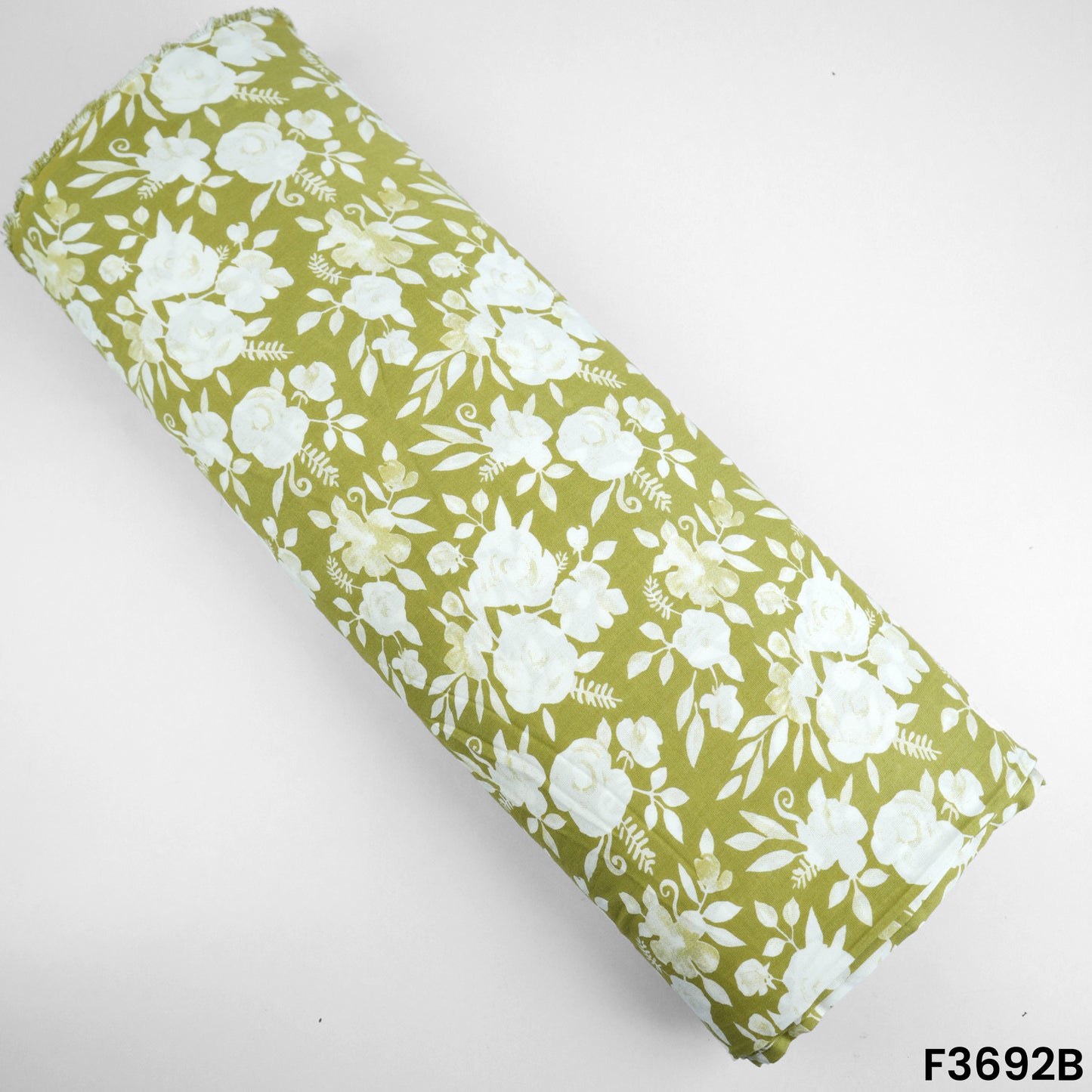Floral Printed Rayon Cotton Fabric-F3692