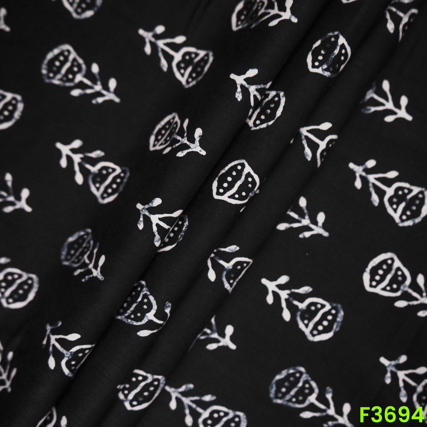 Digital Printed Rayon Cotton Fabric-F3694