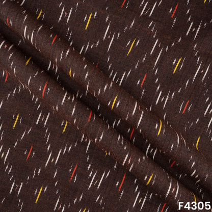 Ikkat Handloom Cotton Fabric- F4305