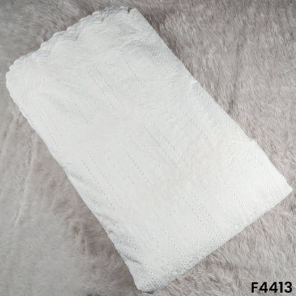 Hakoba Thread Emroidered Crepe Fabric-F4413