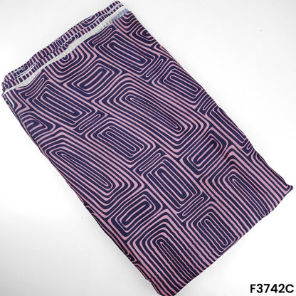 Digital Print Satin Crepe Fabric-F3742