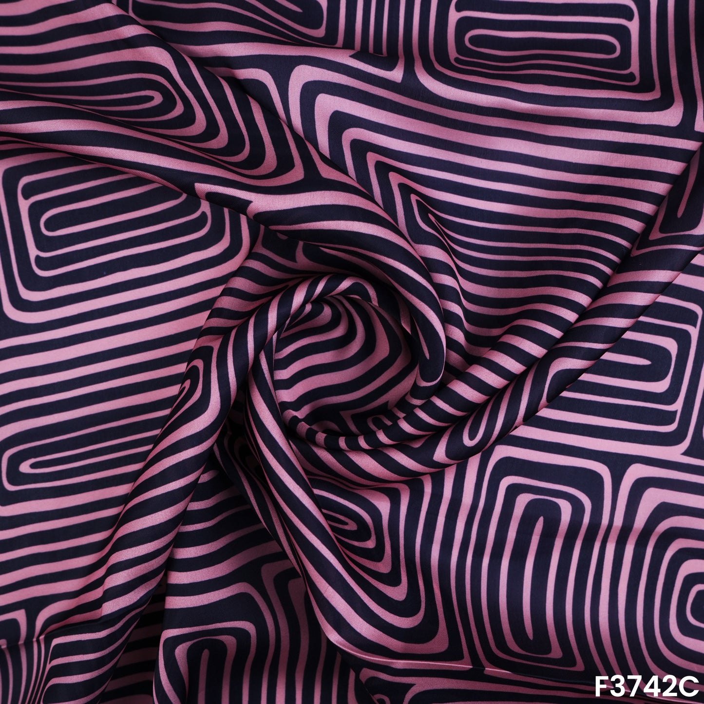 Digital Print Satin Crepe Fabric-F3742