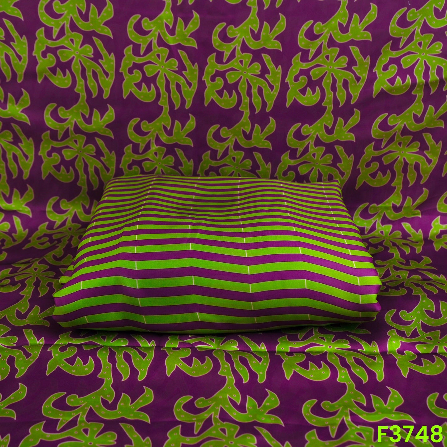 Digital Print Satin Crepe Fabric-F3748