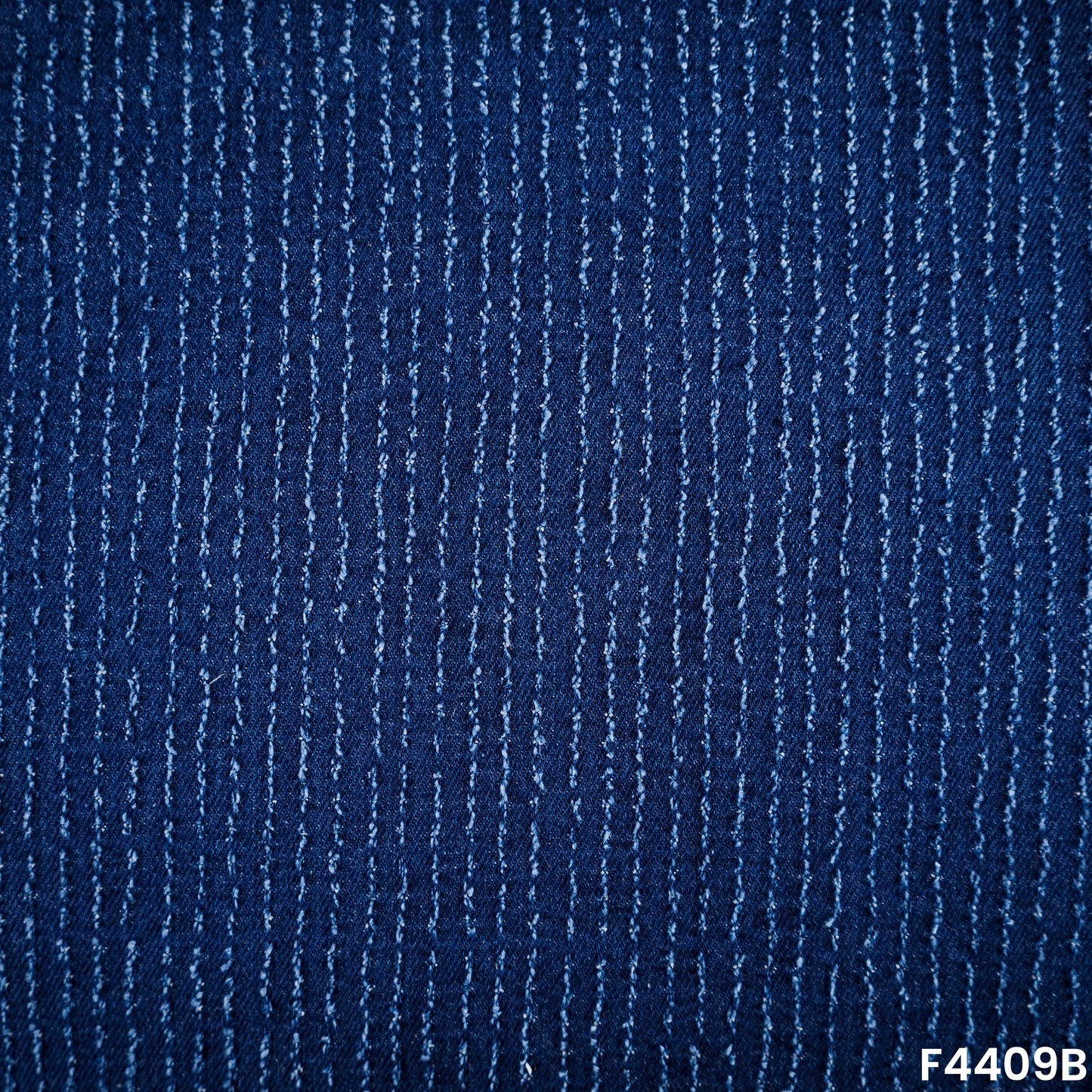 Self Stripe Denim Fabric-F4409