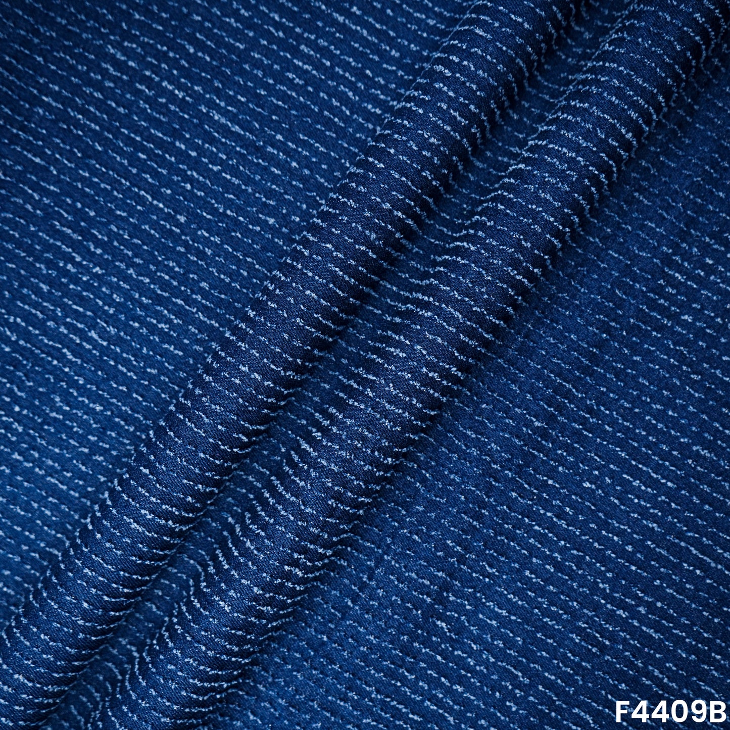 Self Stripe Denim Fabric-F4409