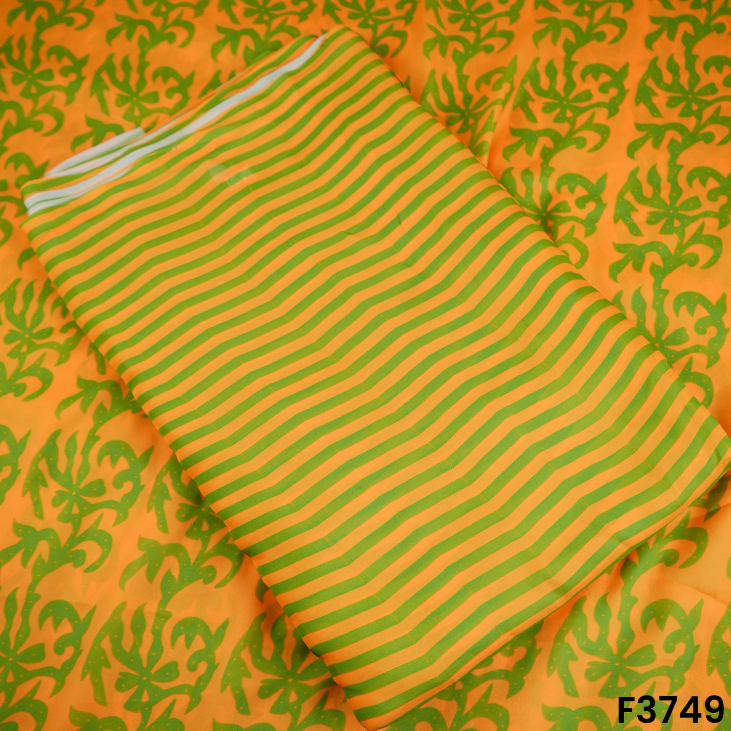 Digital Print Satin Crepe Fabric-F3749