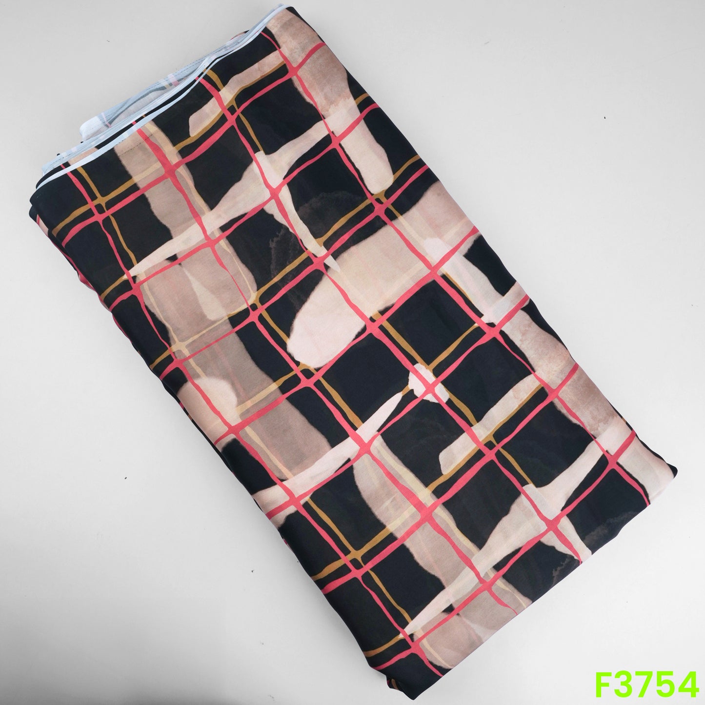 Digital Print Satin Crepe Fabric-F3754