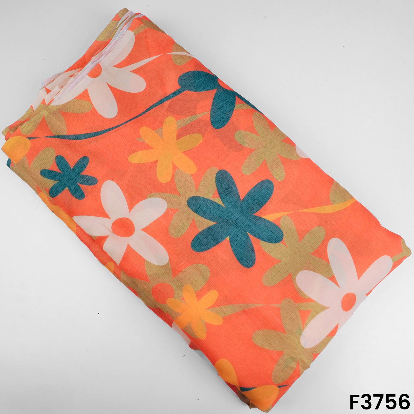 Digital Print Satin Crepe Fabric-F3756