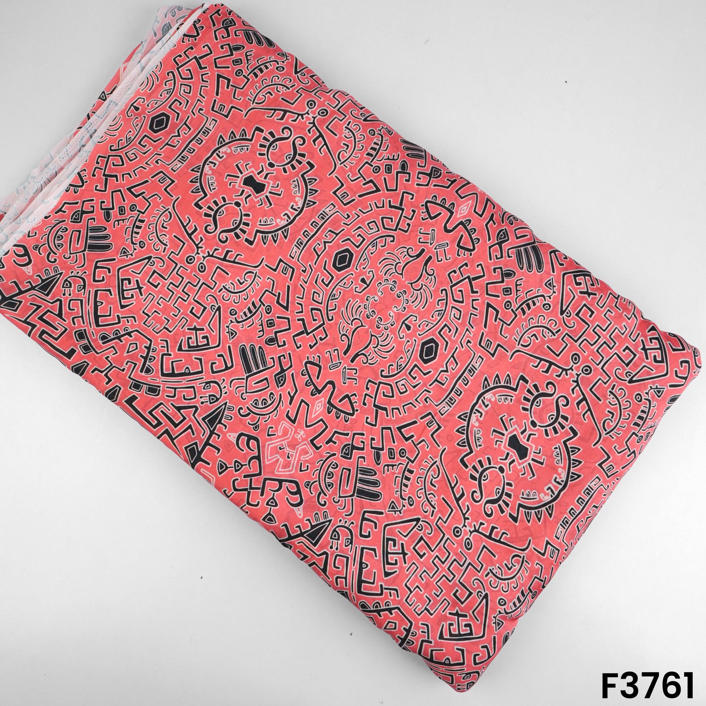 Digital Print Satin Crepe Fabric-F3761