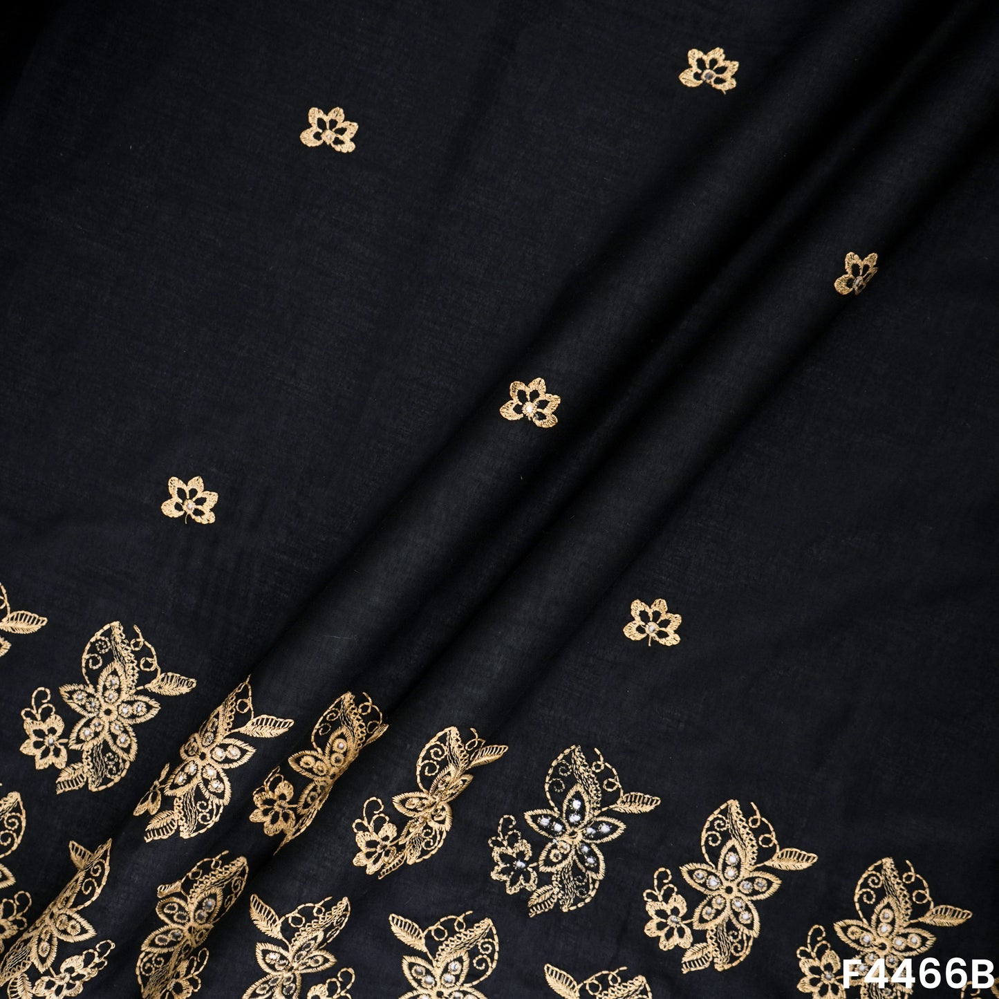 Thread Work Hakoba Cambric Cotton fabric-F4466