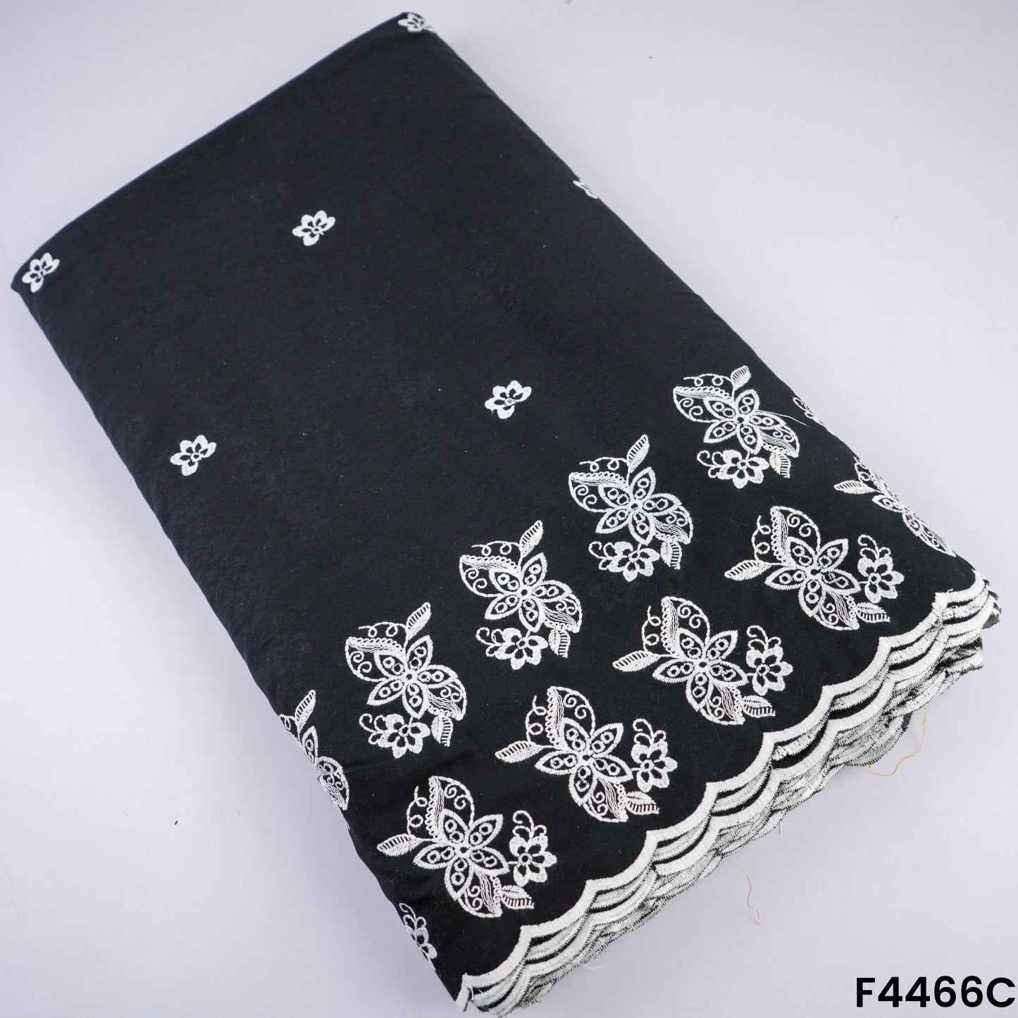 Thread Work Hakoba Cambric Cotton fabric-F4466