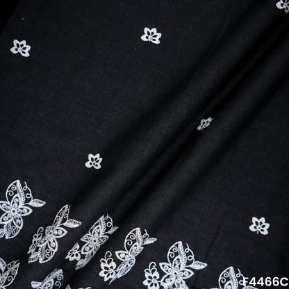 Thread Work Hakoba Cambric Cotton fabric-F4466